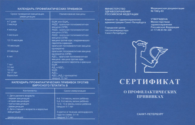 Купить сертификат о вакцинации от коронавируса в СПб